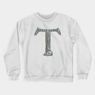 Skull Alphabet T Crewneck Sweatshirt